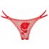 Panty Rose - Tanga in Rosenstiel versteckt - Rot (S-L) 