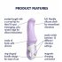 Satisfyer Charming Smile - wasserdichter, akkubetriebener G-Punkt-Vibrator (lila) 