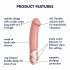 Satisfyer Master - wasserdichter, akkubetriebener Vibrator (natural) 