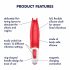 Satisfyer Power Flower – akkubetriebener, wasserdichter Vibrator (rot)