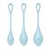 Satisfyer Yoni Power 2 - Liebeskugel Set - Blau (3 Teile) 