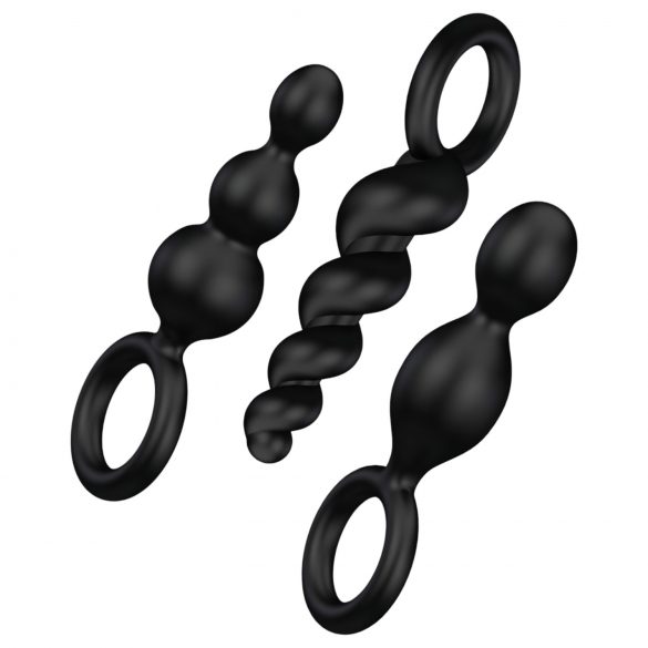 Satisfyer Booty Call - Anal Dildo Set - Schwarz (3-teilig) 