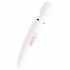 Satisfyer Wand-er Woman - aufladbarer, wasserdichter Massagevibrator (Weiß) 