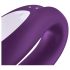 Satisfyer Double Joy - intelligenter, wiederaufladbarer, wasserdichter Paarvibrator (lila)