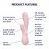 Satisfyer Mono Flex - intelligenter wasserdichter Vibrator (hellrosa) 