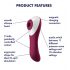 Satisfyer Dual Crush - wiederaufladbarer vaginaler und klitoraler Vibrator (rot) 