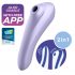 Satisfyer Dual Pleasure - intelligenter Luftdruck 2in1 Vibrator (Lila) 