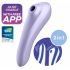 Satisfyer Dual Pleasure - intelligenter Luftdruck 2in1 Vibrator (Lila) 