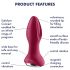 Satisfyer Rotator Plug 2 - Akku, perlenbesetzter Anal-Vibrator (Fusion)