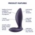 Satisfyer Power Plug - Intelligenter Analvibrator (lila)