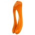 Satisfyer Candy Cane - wiederaufladbarer, wasserdichter Doppel-Vibrator (Orange)