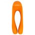 Satisfyer Candy Cane - wiederaufladbarer, wasserdichter Doppel-Vibrator (Orange)