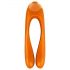 Satisfyer Candy Cane - wiederaufladbarer, wasserdichter Doppel-Vibrator (Orange)