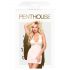 Penthouse Sweet & Spicy - Halsband Spitzenkleid und Tanga (weiß)  - L/XL