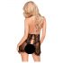 Penthouse Libido Boost - Spitzen-Träger-Babydoll und Tanga (Schwarz)  - M/L