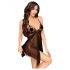 Penthouse Sweet Beast - Rosenträume Babydoll-Set (schwarz)