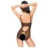 Penthouse Turned on - offene Spitze Body (schwarz)  - M/L