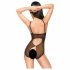 Penthouse Turned on - offene Spitze Body (schwarz)  - L/XL