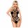 Penthouse Go Hotter - Nackenband, gelochter Body (schwarz) 