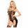 Penthouse Bomb Squad - Gewagtes Netz-Body-Set (Schwarz)  - XL