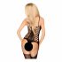 Penthouse Bomb Squad - Gewagtes Netz-Body-Set (Schwarz)  - XL