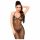 Penthouse Love on Fire - Glitzerndes durchsichtiges Catsuit mit Tanga (schwarz) 