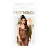 / Penthouse Love on Fire - schimmernder, durchsichtiger Catsuit mit String (schwarz)