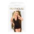 Penthouse Earth-shaker - Nackenband, gerafftes Kleid und Tanga (schwarz) 