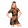 Penthouse Giftkeks - Spitzenkleid, Tanga und Haarschmuck (Schwarz)  - M/L