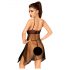 Penthouse Naughty Doll - Spitzenkleid und Tanga (schwarz)  - M/L