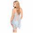 Penthouse Naughty Doll - Spitzenkleid und Tanga (Blau)  - M/L