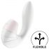 Satisfyer Supernova - wiederaufladbarer, luftdruckbasierter 2in1 Vibrator (weiß)