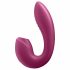 Satisfyer Sonnenstrahl - akkubetriebener, luftwellenbasierter 2-in-1-Vibrator (rot) 