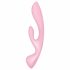 Satisfyer Triple Oh - Akkubetriebener Vibrator mit Klitorisarm (Pink) 