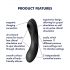 Satisfyer Curvy Trinity 4 - wiederaufladbarer Akku 2-in-1 Luftwellen-Vibrator (schwarz)