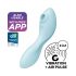 Satisfyer Curvy Trinity 5+ - Intelligenter Luftwellen 2-in-1 Vibrator (Blau)