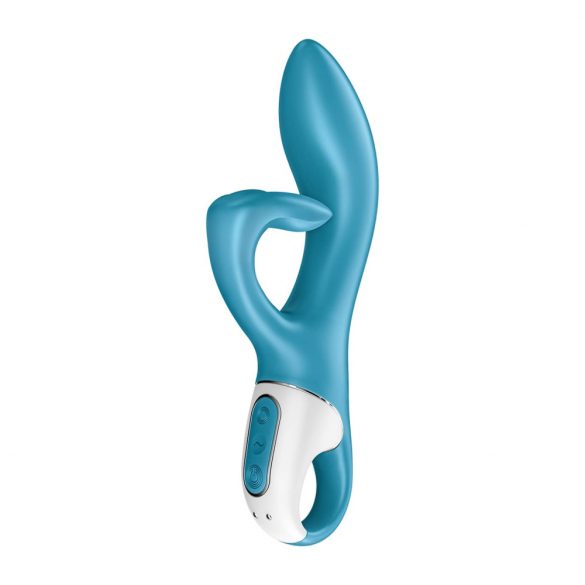 Satisfyer Umarme Mich - wiederaufladbarer Vibrator mit Klitorisarm (Türkis) 