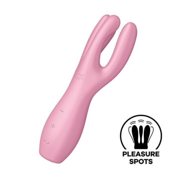 Satisfyer Dreier 3 - wiederaufladbarer Klitorisvibrator (rosa) 