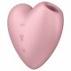 Satisfyer Cutie Heart - Akkubetriebener Klitorisvibrator mit Luftwellentechnologie (rosa) 