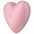 Satisfyer Cutie Heart - Akkubetriebener Klitorisvibrator mit Luftwellentechnologie (rosa) 