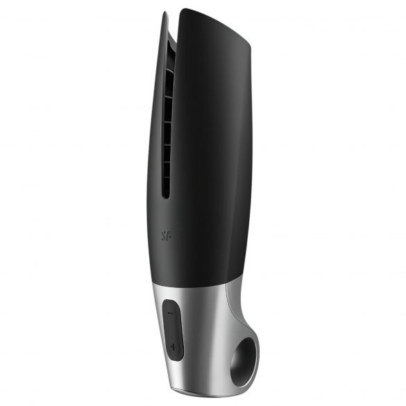 Satisfyer Power - intelligenter, akkubetriebener Masturbator (schwarz-silber) 