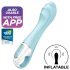 Satisfyer Air Pump Vibrator 5 - intelligenter aufpumpbarer Vibrator (blau)