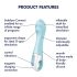 Satisfyer Air Pump Vibrator 5 - intelligentes aufblasbares Vibrator (blau) 