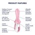 Satisfyer Air Pump Booty 5 - intelligenter aufblasbarer Analvibrator (pink) 