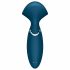 Satisfyer Mini Wand-er - aufladbarer, wasserdichter Massagevibrator (blau) 