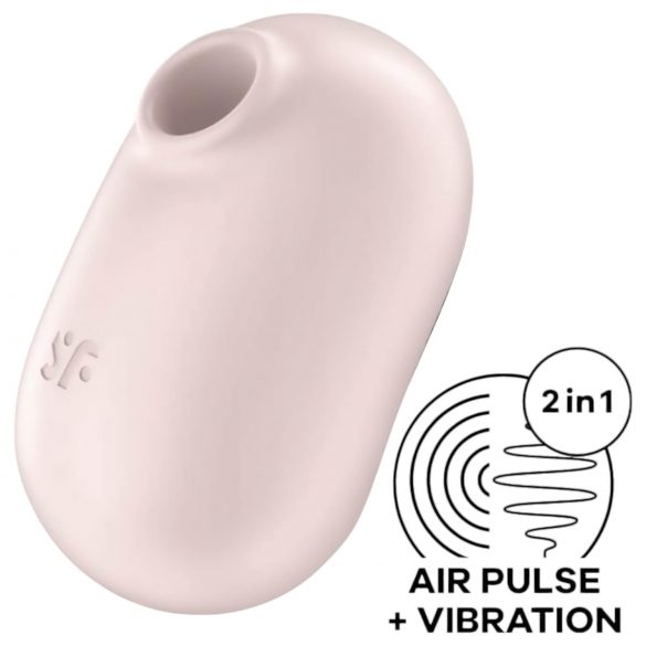 Satisfyer Pro To Go 2 - wiederaufladbarer, luftwellengesteuerter Klitorisstimulator (beige)