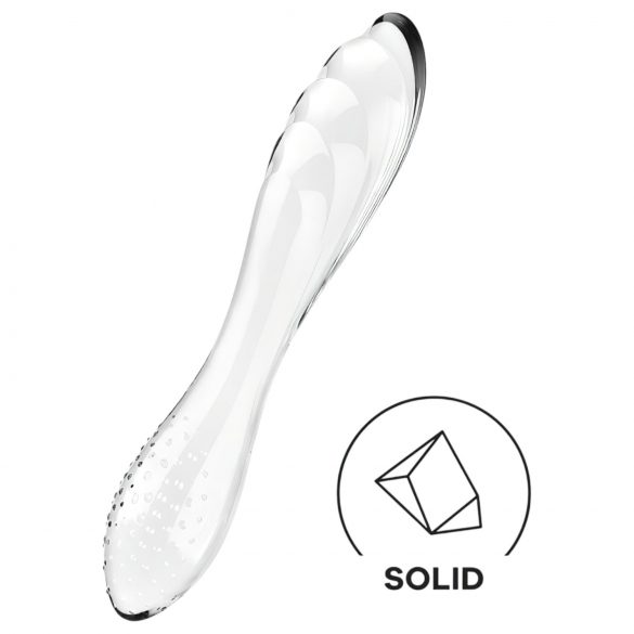 Satisfyer Dazzling Crystal 1 - 2-Enden Glasdildo (transparent)