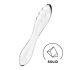 Satisfyer Dazzling Crystal - Double-Ended Glass Dildo (Clear) 