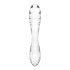 Satisfyer Dazzling Crystal - Double-Ended Glass Dildo (Clear) 