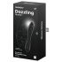 Satisfyer Dazzling Crystal 1 - 2-endiger Glasdildo (schwarz)